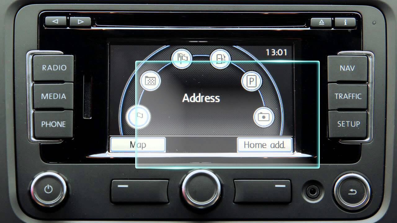Crystal Clear Screen Protector for 2013 Volkswagen Jetta w/Premium VIII 510