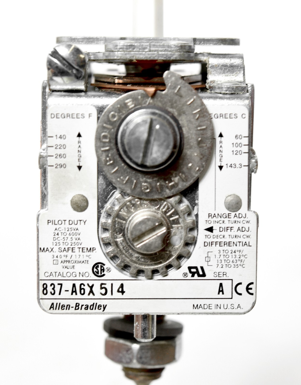 Allen Bradley 837-A6X514 Temperature Control NEW