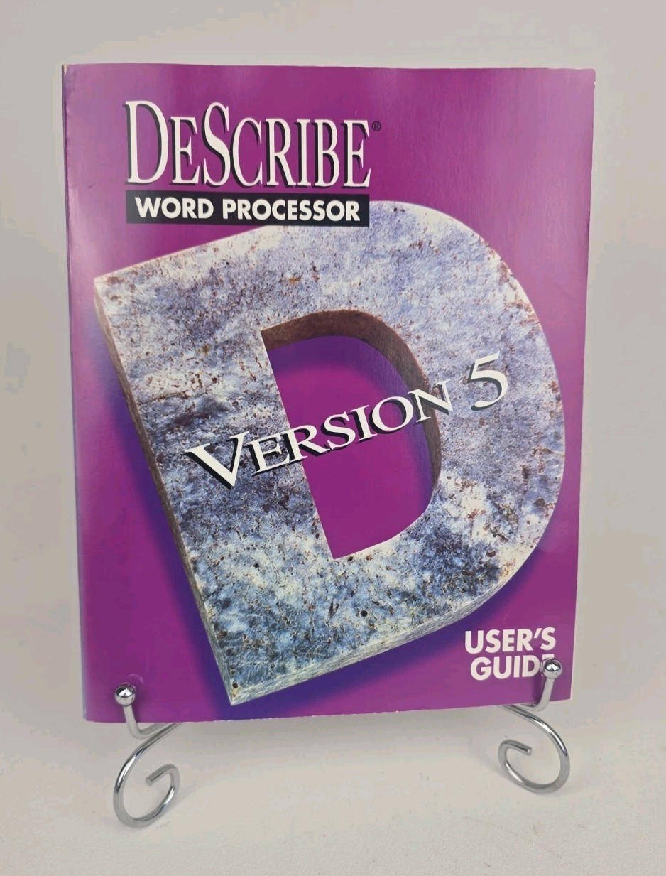 Describe Word Processor Version 5 User's Guide Vintage Softcover