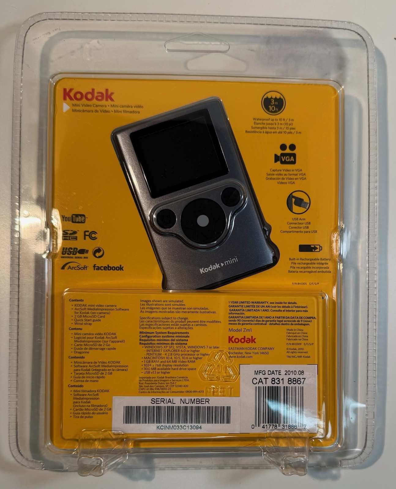 Kodak Mini Video Camera ZM1