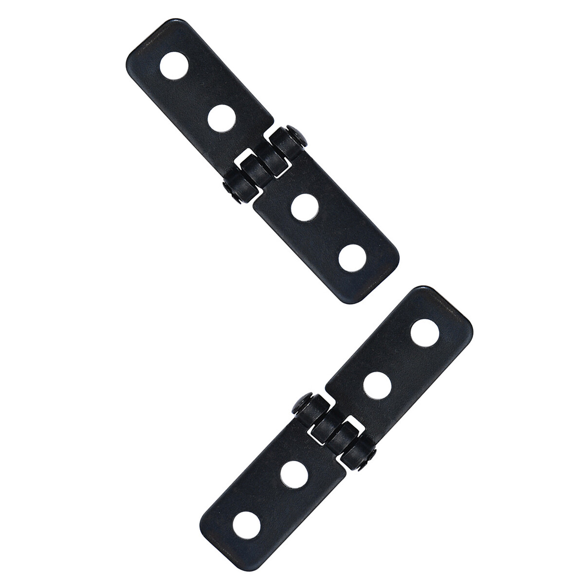 2Pcs Butt Hinges Metal Black for Doors Windows Cabinet Toolbox Dollhouse Drawers