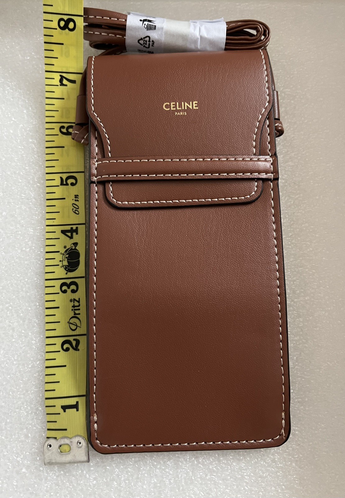 Celine empty case with strap /Authentic