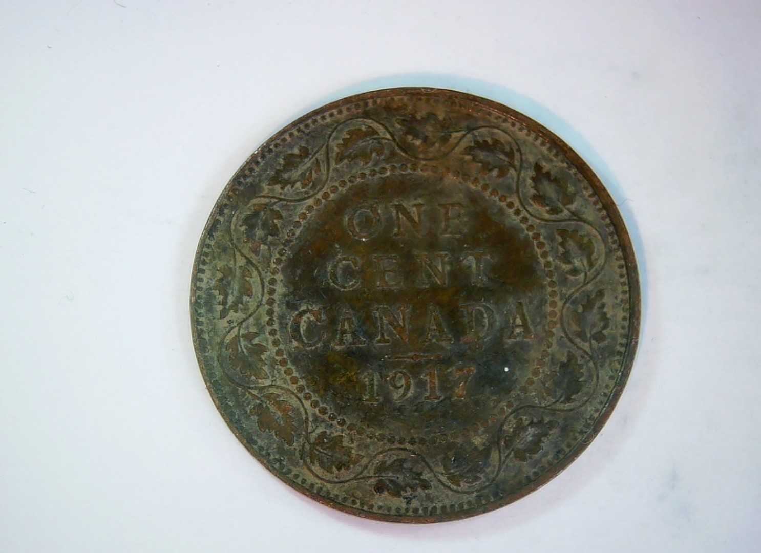 Canada 1917 1 Cent George V Large Cent Coin