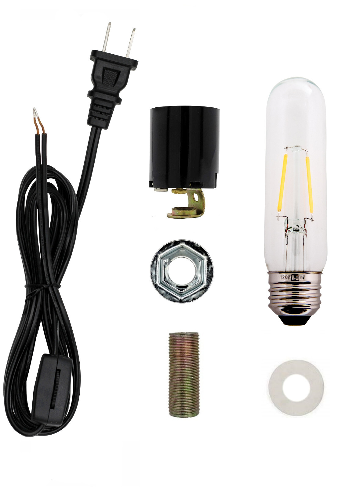 Large Ceramic Christmas Tree Wiring Kit with 1.5 watt LED Bulb, Standard (Ediso