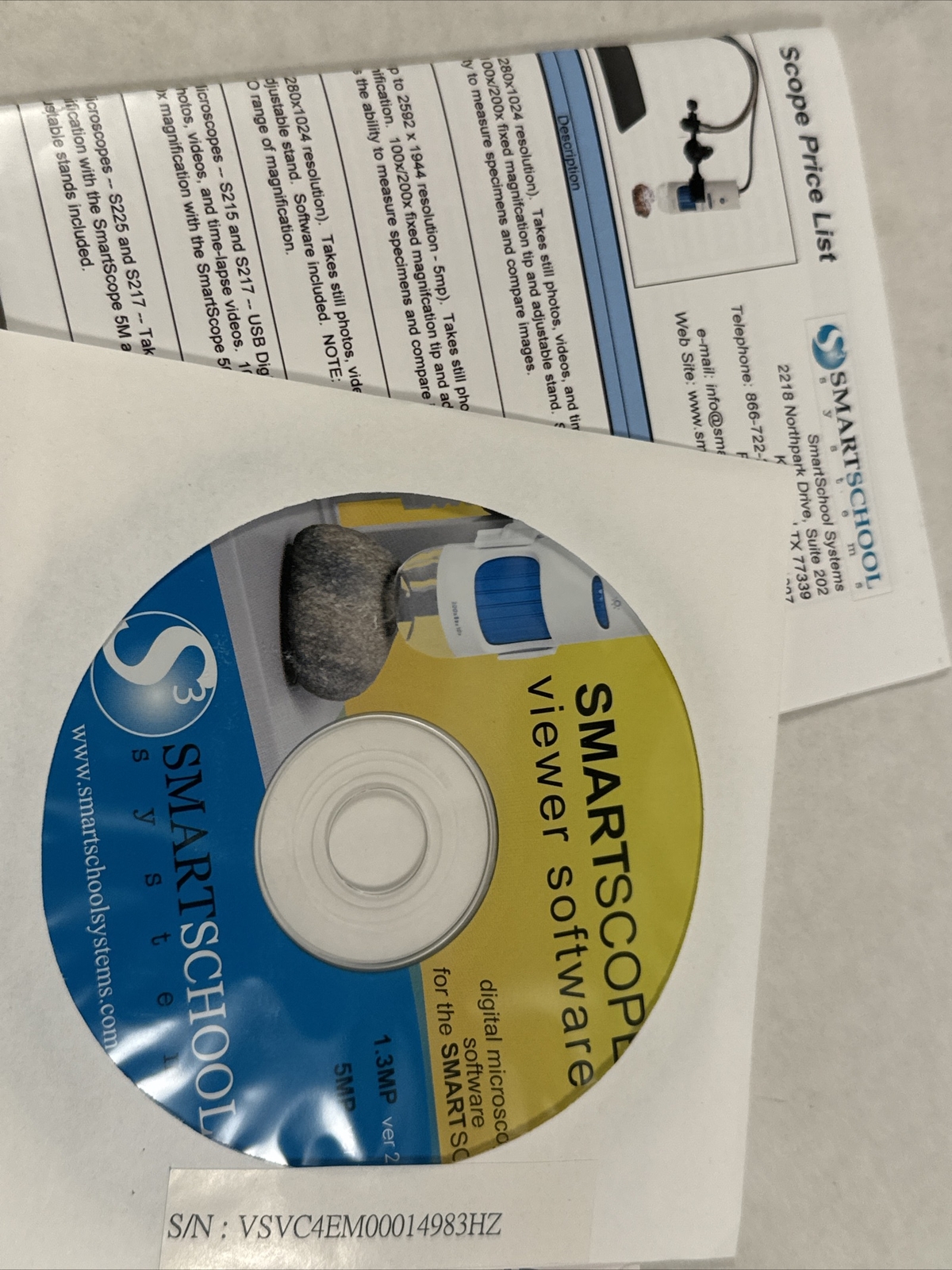 Smart MicroScope By Smart School Systems 200x Digital USB Microscope 5M PC