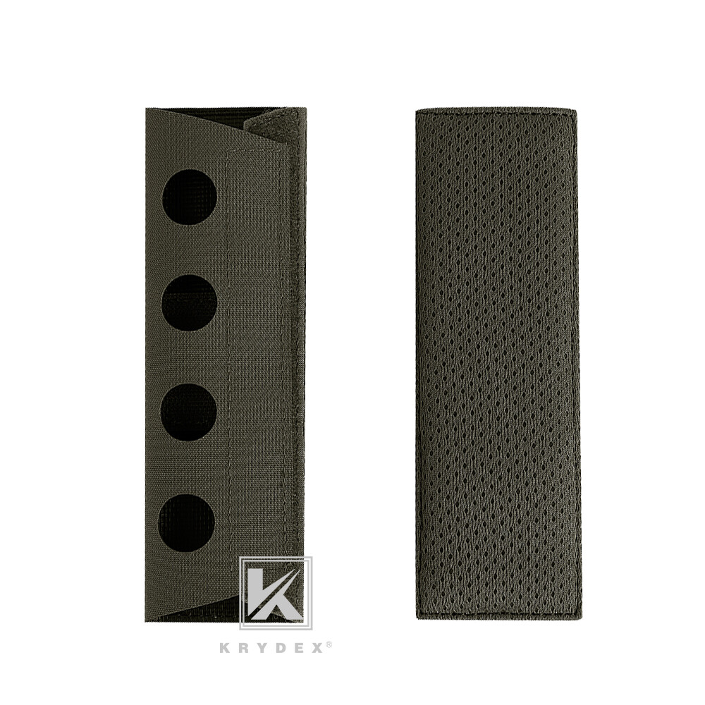KRYDEX Tactical Shoulder Pads Cover For Vest Chest Rig Sling Bag Ranger Green