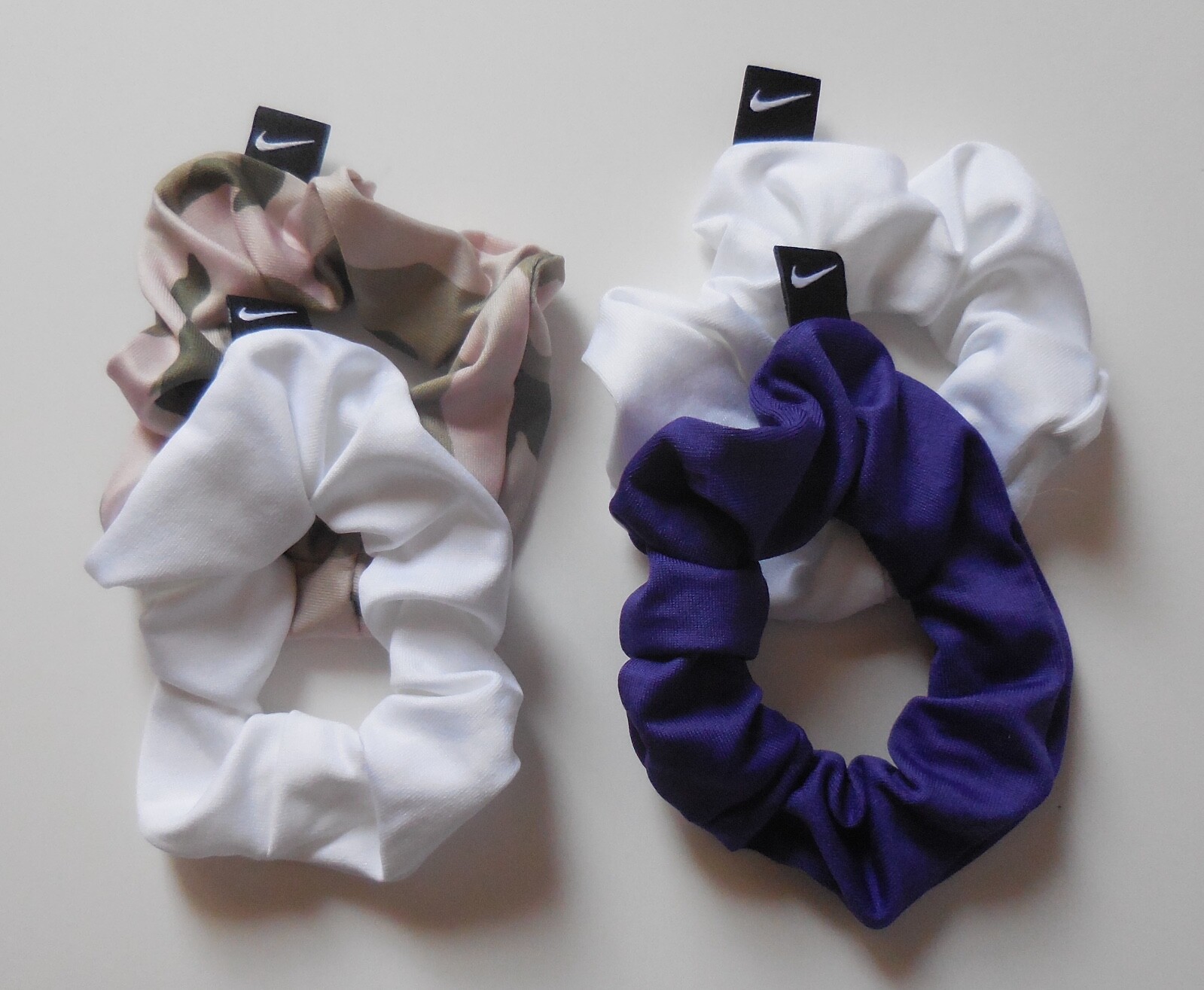 Nike Gathered Hair Ties 2PK Multicolor Set of 2 Lots #19