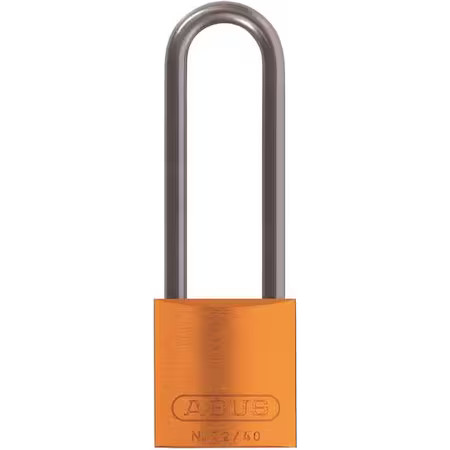 Abus 72 Hb/40-75 Kd Orange Lockout Padlock, Keyed Different, Aluminum, Orange,