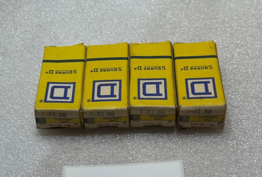 Lot Of (4) Square D, B 1.88 Overload Relay Thermal Units,