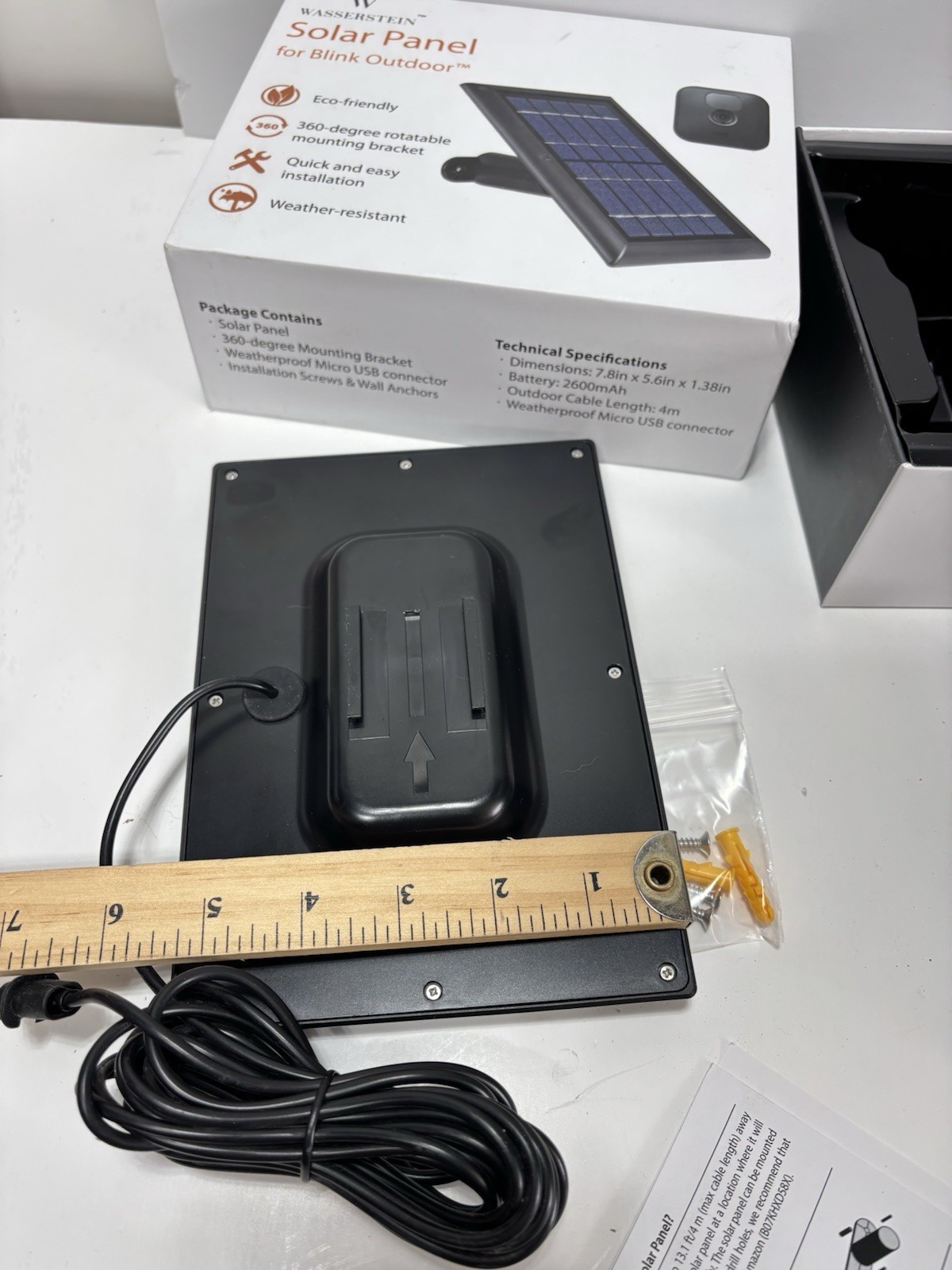 Blink Outdoor Solar Panel Battery for Blink Outdoor XT2 XT Weatherproof Mount