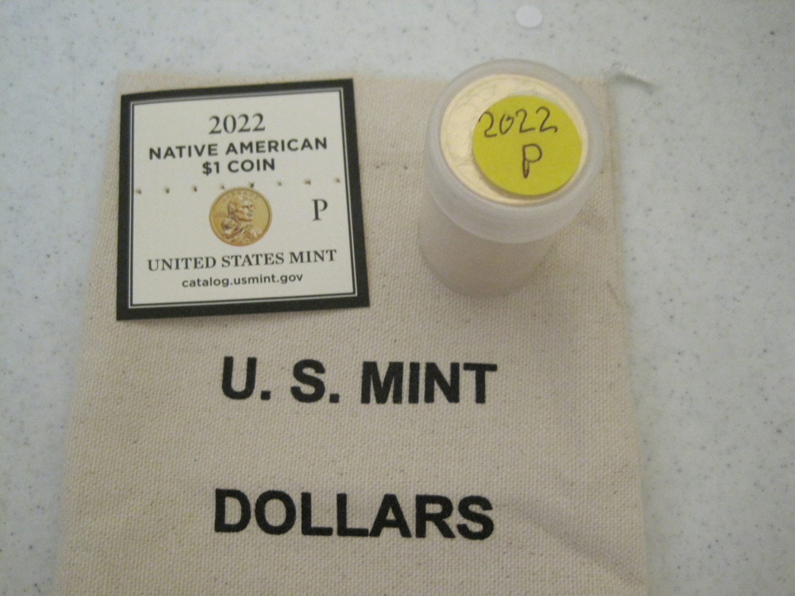 2022 P & D Native American Uncirculated Dollar Rolls