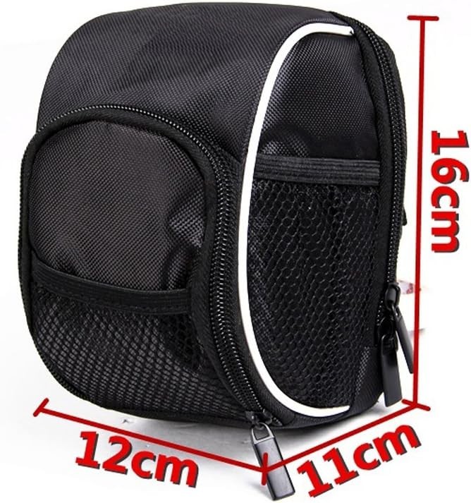 Compact and Lightweight Bike Handlebar Bag with Adjustable Strap & Rain Cover
