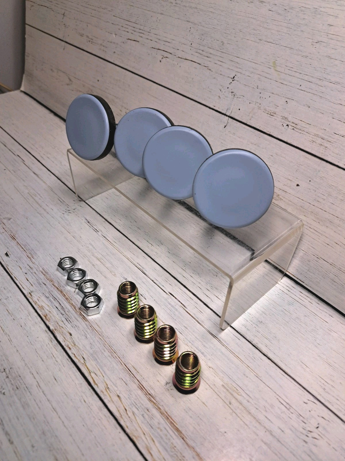 Furniture Legs 50mm Large Base 3/8-16, 4 Pack Thread Shank Adjust Pads,Table