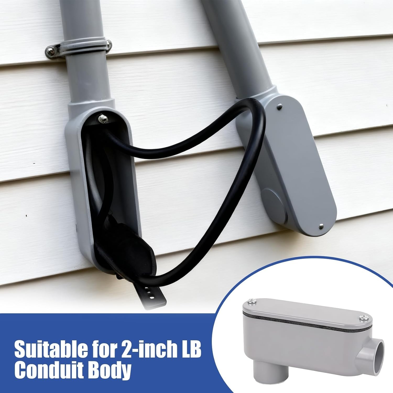 LB Wire Guide, Shoehorn Wire Pulling Guide, for Use & PVC LB Fitting,PVC 42200