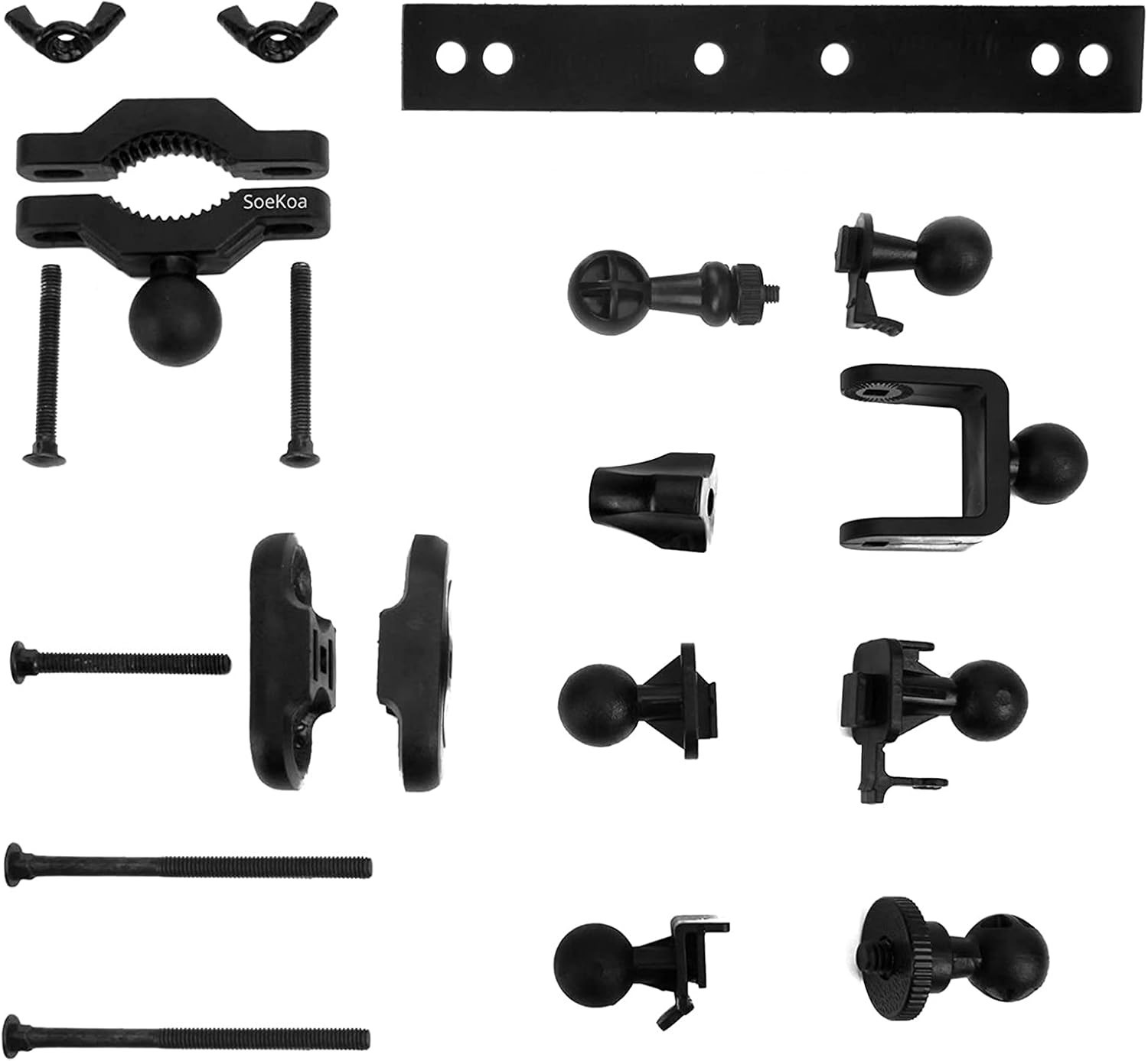 Flexible Dash Cam Mirror Mount - Durable 16 Joint System for Optimal Recording