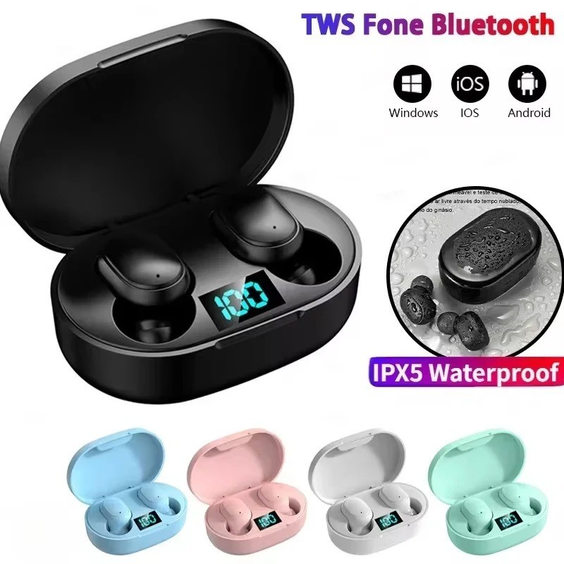 2026 Wireless Bluetooth Earbuds Headphones E6S For iPhone Samsung Galaxy Android