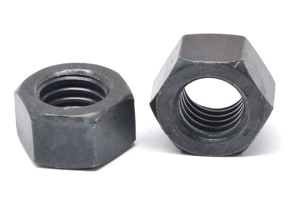 3/8"-16 Coarse Thread Grade 8 Finished Hex Nut Black Oxide