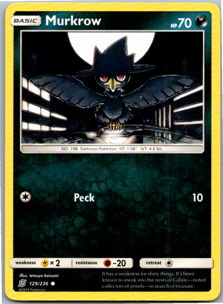 Murkrow (129) Common SM - Unified Minds 129/236 NM