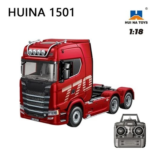 NEW HUINA 1/18 19CH RC Truck 1501 770S Scania Alloy Tractor 2.4G Remote Control