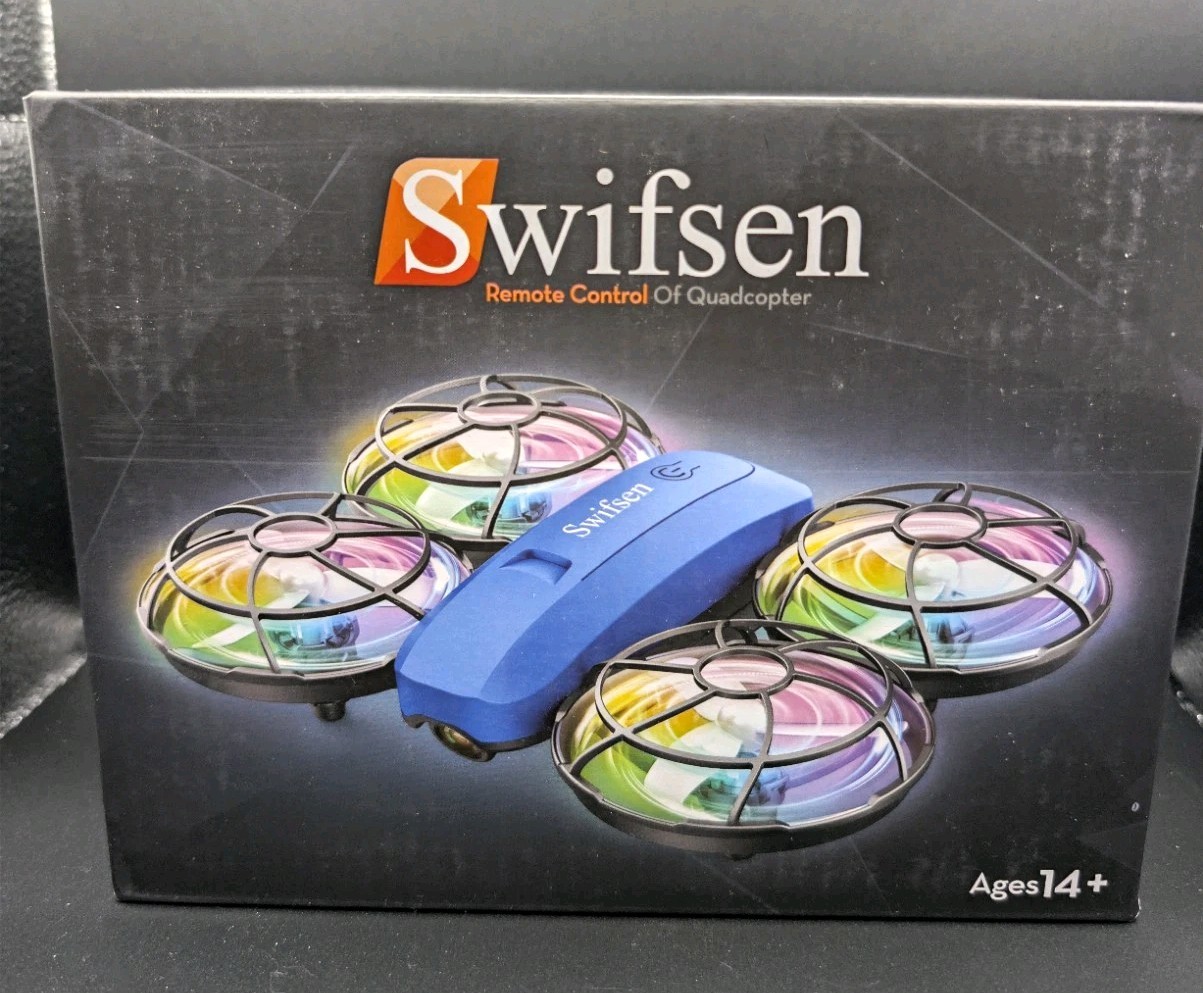 Swifsen DRONE-A35 Quadcopter Drone App Control Headless Mode Electric Blue