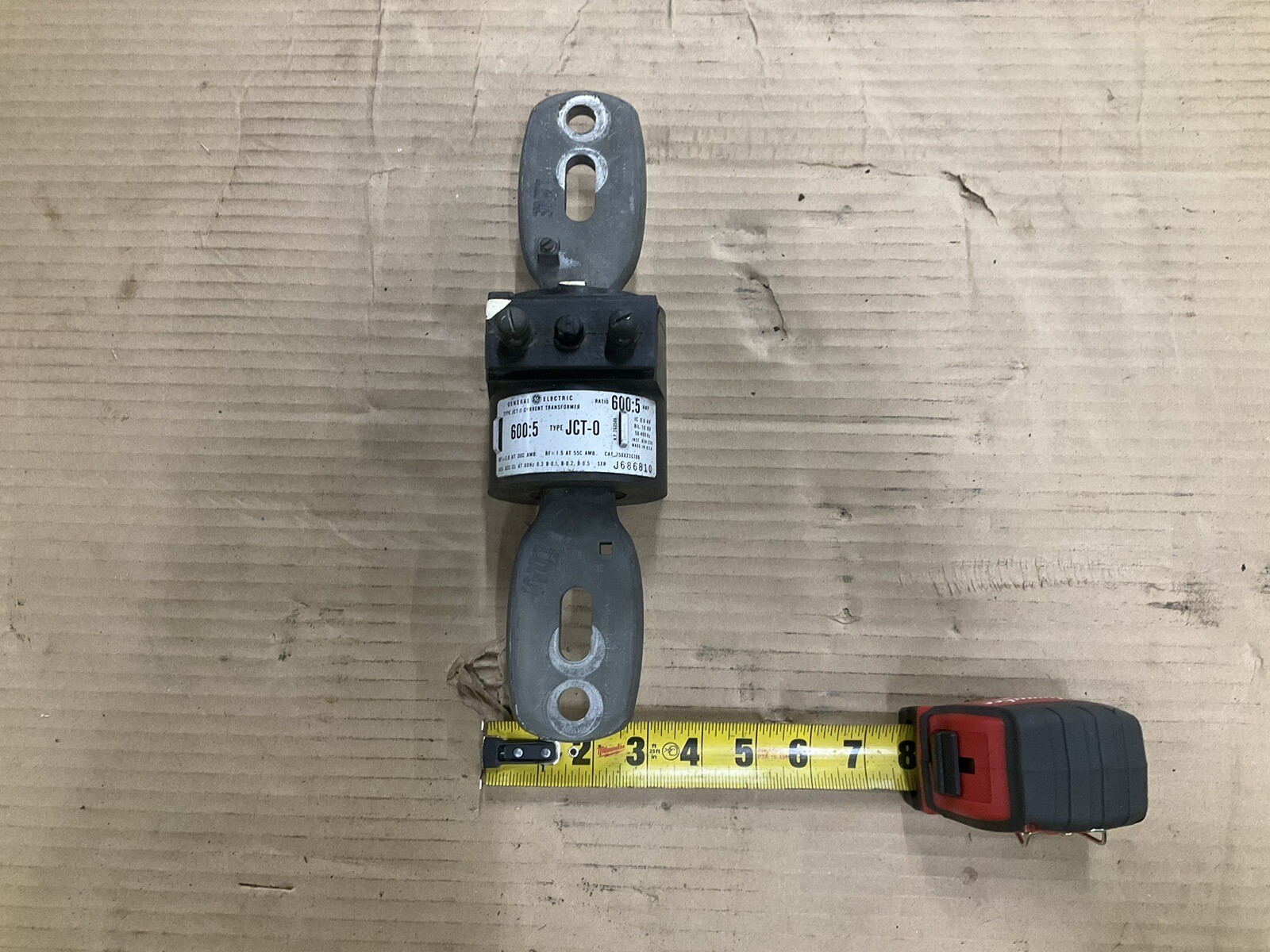 GE Type JCT-0 Current Transformer 600:5 Ratio 750 x 23G106 Multiples Available