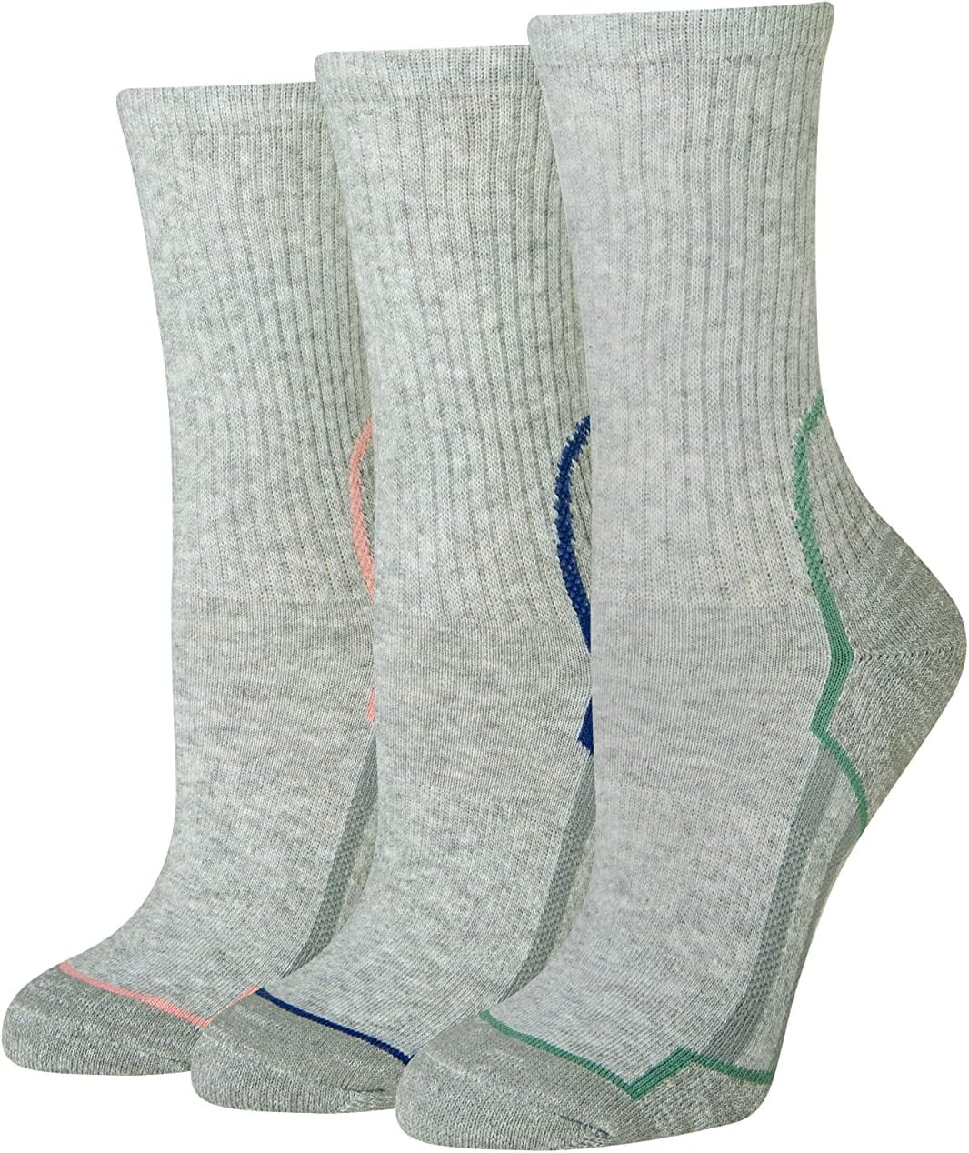 Womens Comfortable Cushioned Hiking Crew Socks