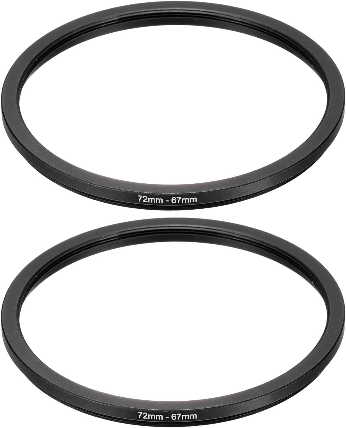 Step down Ring Adapter 72Mm to 67Mm, 2 Pcs Filter Step-Down Rings Camera Lens Fi