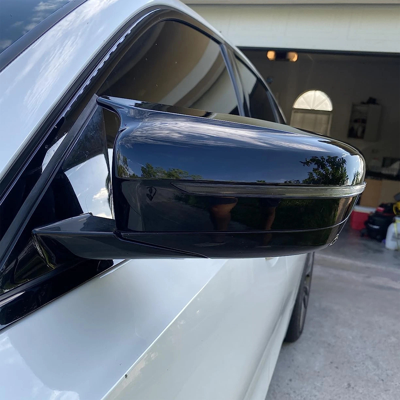 FOR BMW G30 G20 2017-2020 M STYLE GLOSSY BLACK REAR SIDE WING MIRROR COVER CAP