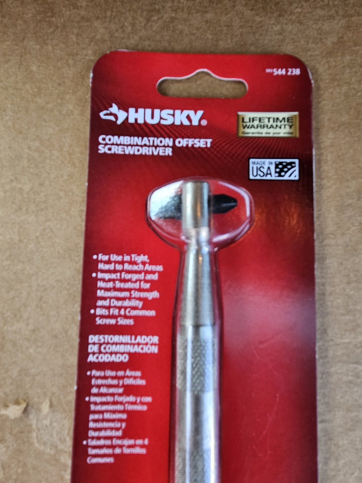 2 Pack Husky PRO 4 In 1 USA Made Combination Offset Screwdriver NEW In Package