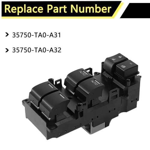 35750-TA0-A31 Master Power Window Switch Compatible with 2008-2012 Dual Auto