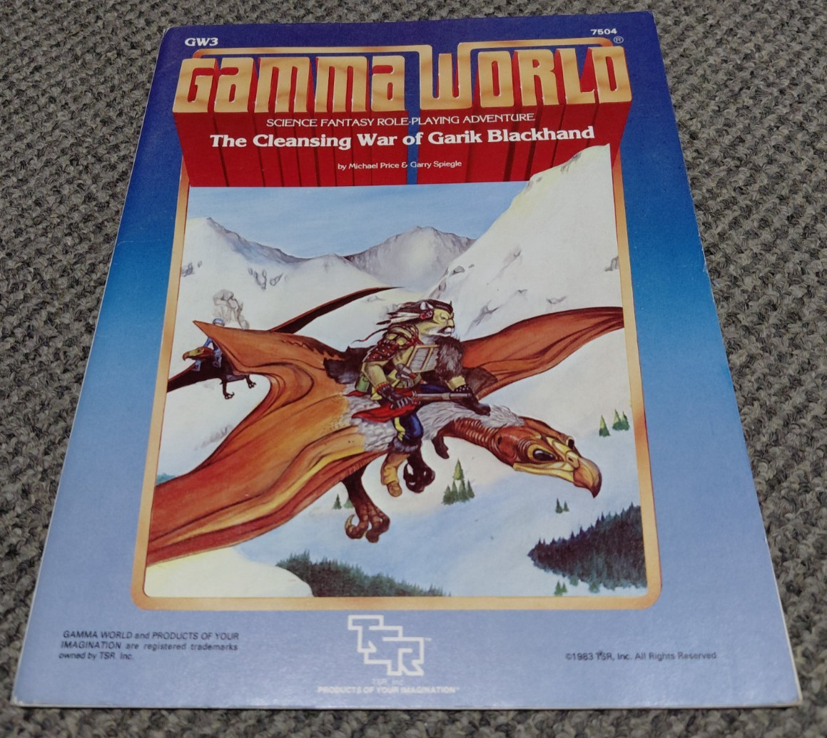 Gamma World - GW3 The Cleansing War of Garik Blackhand - TSR - 7504