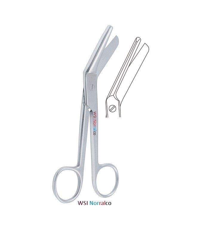 Braun-Stadler Episiotomy Scissor, 6", Angled to Side, Lower Guarded Blade
