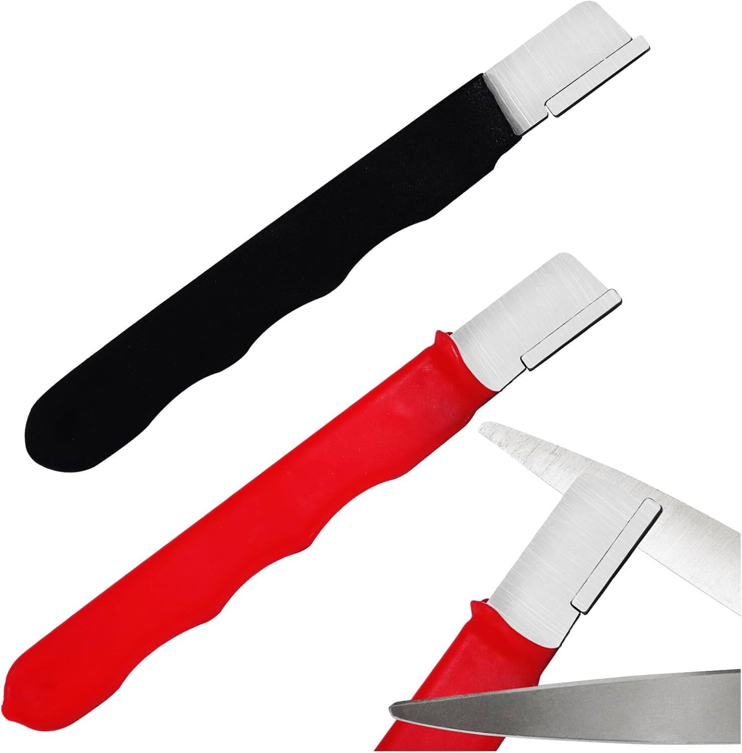 Black/red Garden Tool Sharpener QuickGardening Scissors Sharpener for Lawn Mower