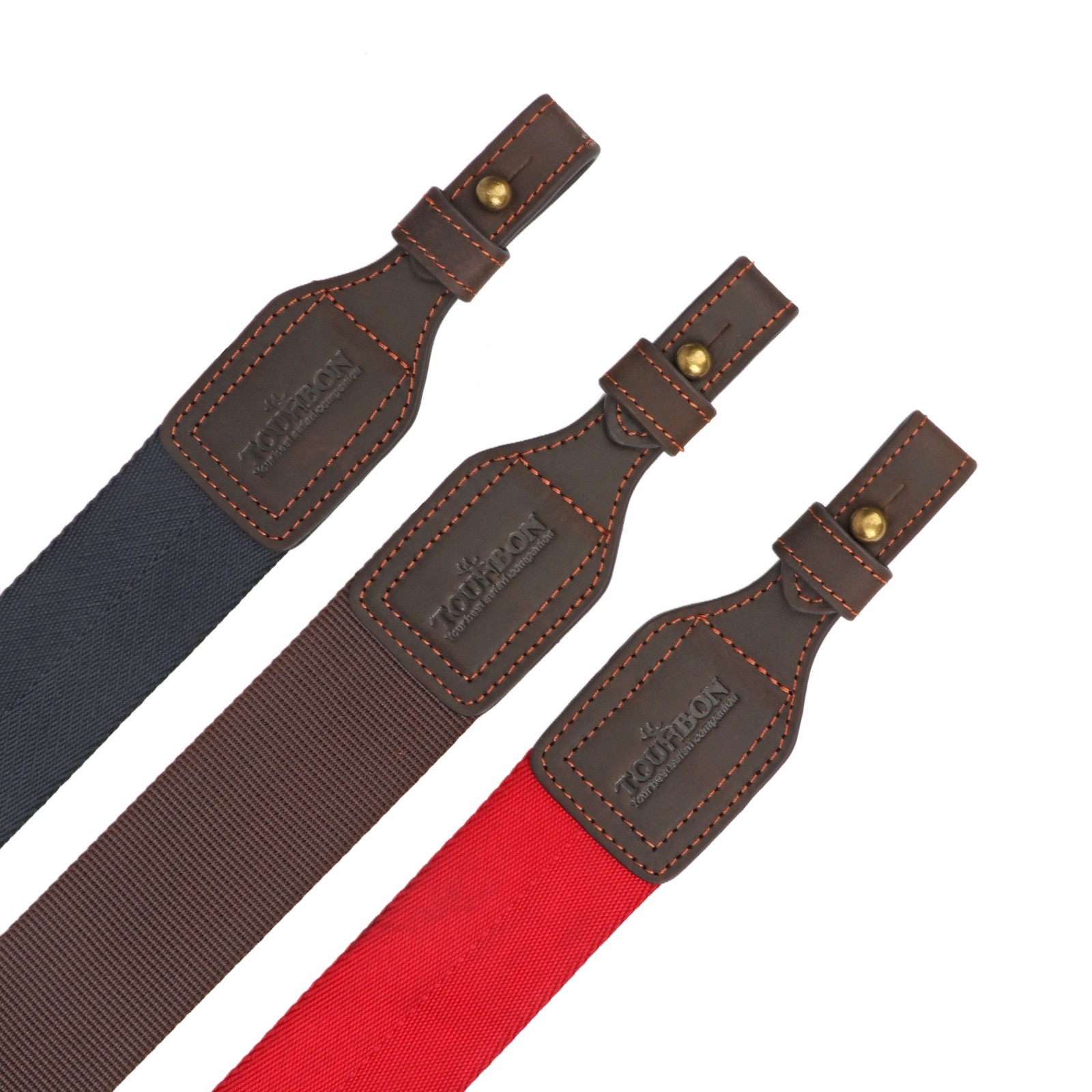 Tourbon Gun Sling Rifle Strap Webbing Leather Quick Release Shooting Adjustable