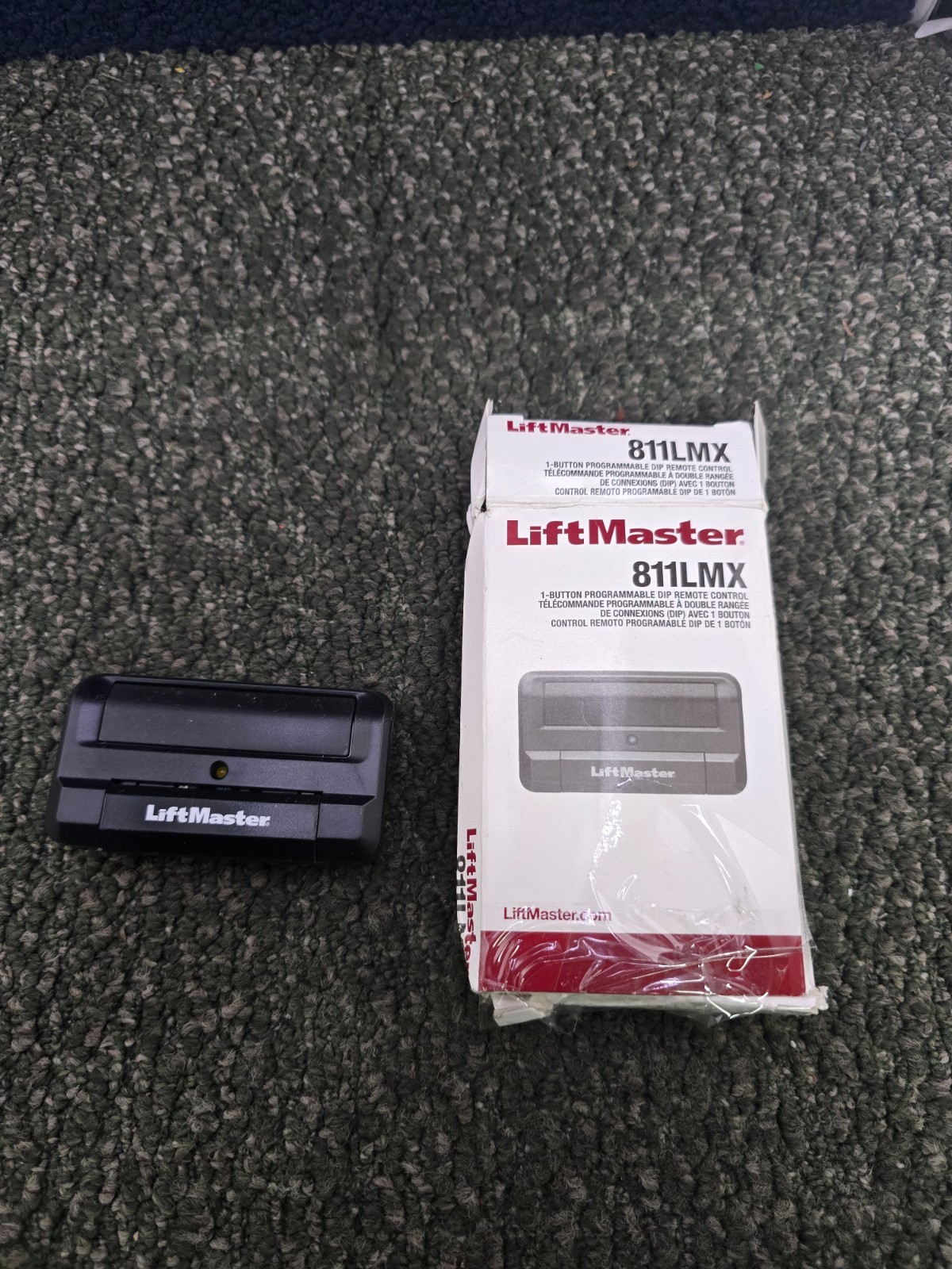 LiftMaster 811LMX 1-Button Programmable DIP Switch Remote Control Security+ 2.0