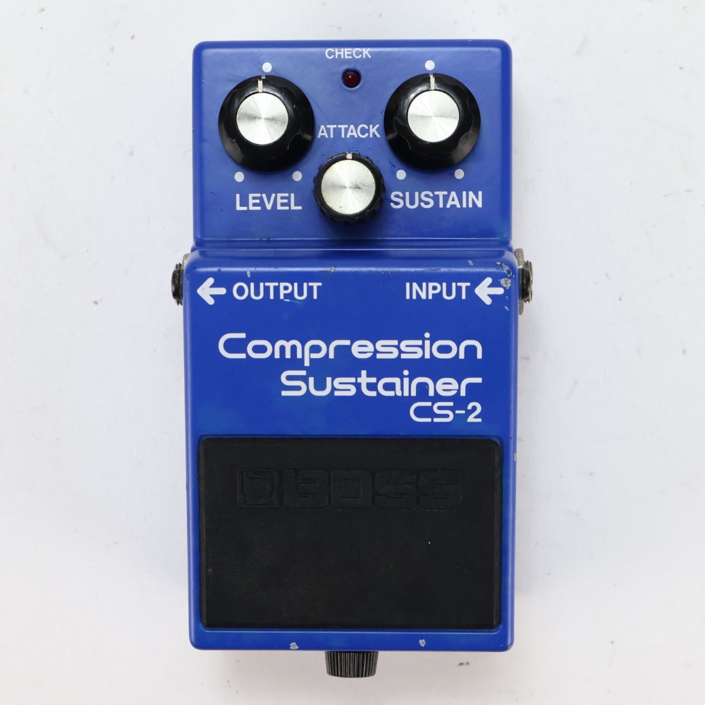 Boss Used Compressor Effector Cs-2 Compression Sustainer Made In Japan Guitar