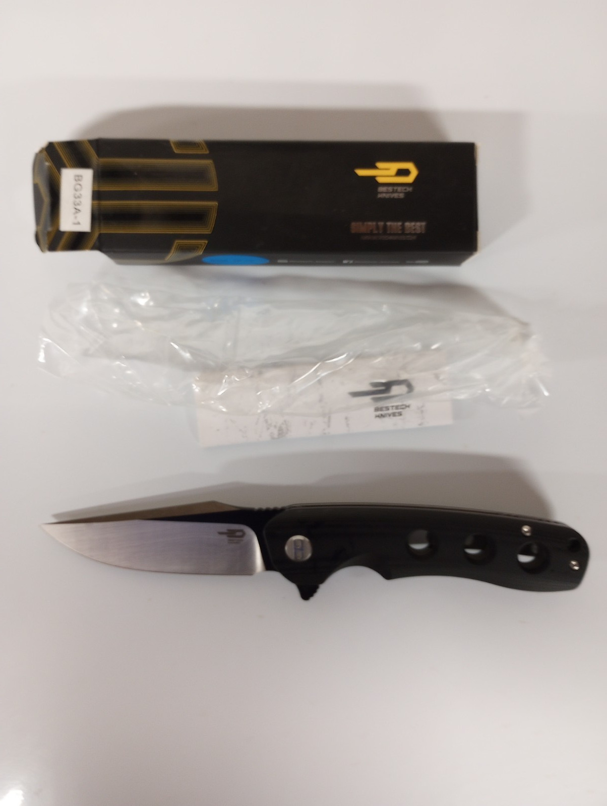 Bestech Knives Arctic Linerlock Two Tone Folding Pocket Knife - BG33A-1 NIB