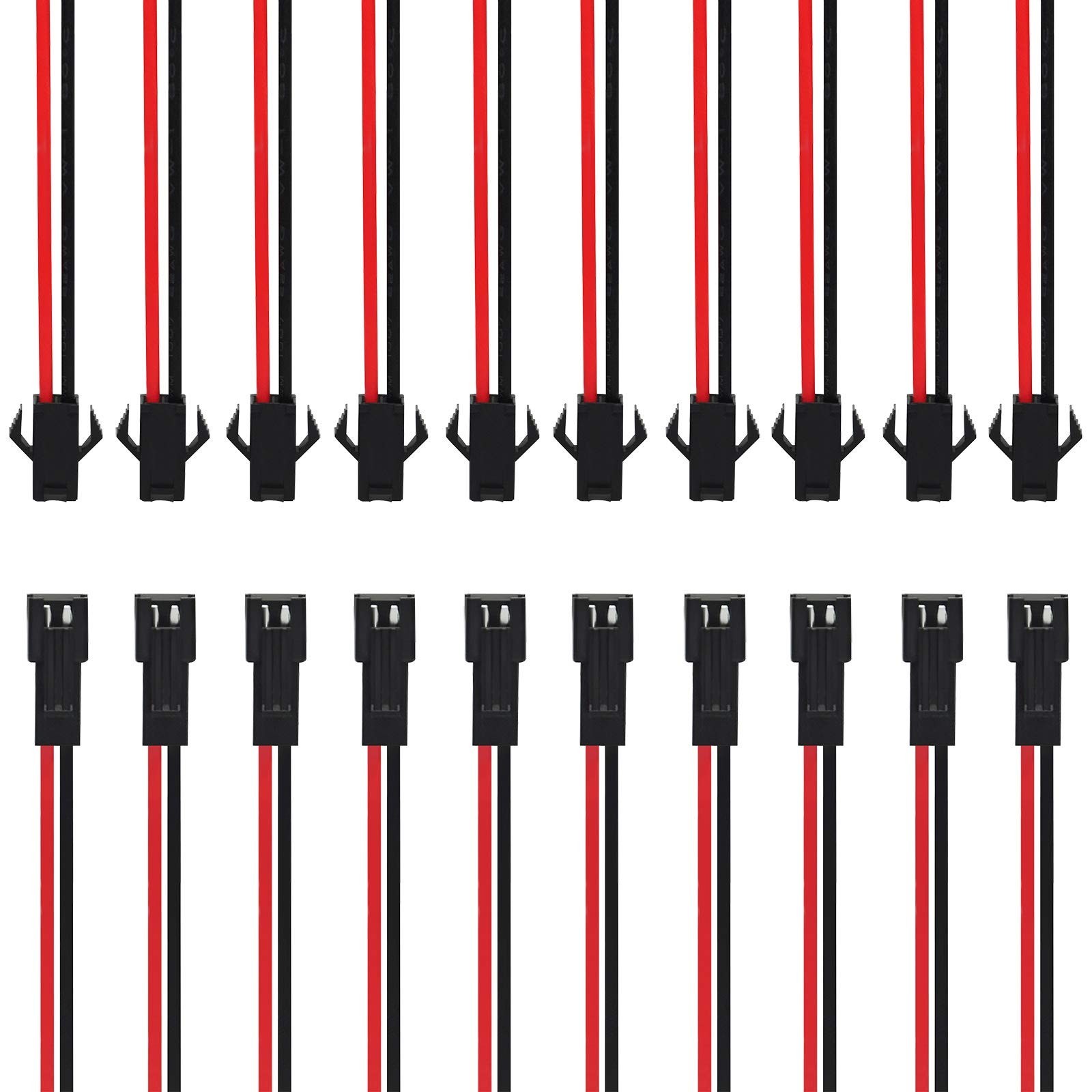 Gikfun JST SM 2-Pins 2P Female & Male Plug Connector Wire Cables for Arduino ...