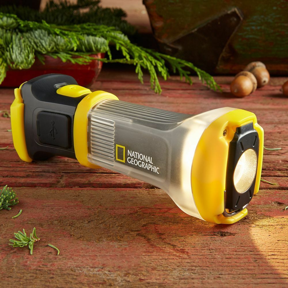 National Geographic NATGEO lantern + flashlight backup power NEW!!! USB POWER