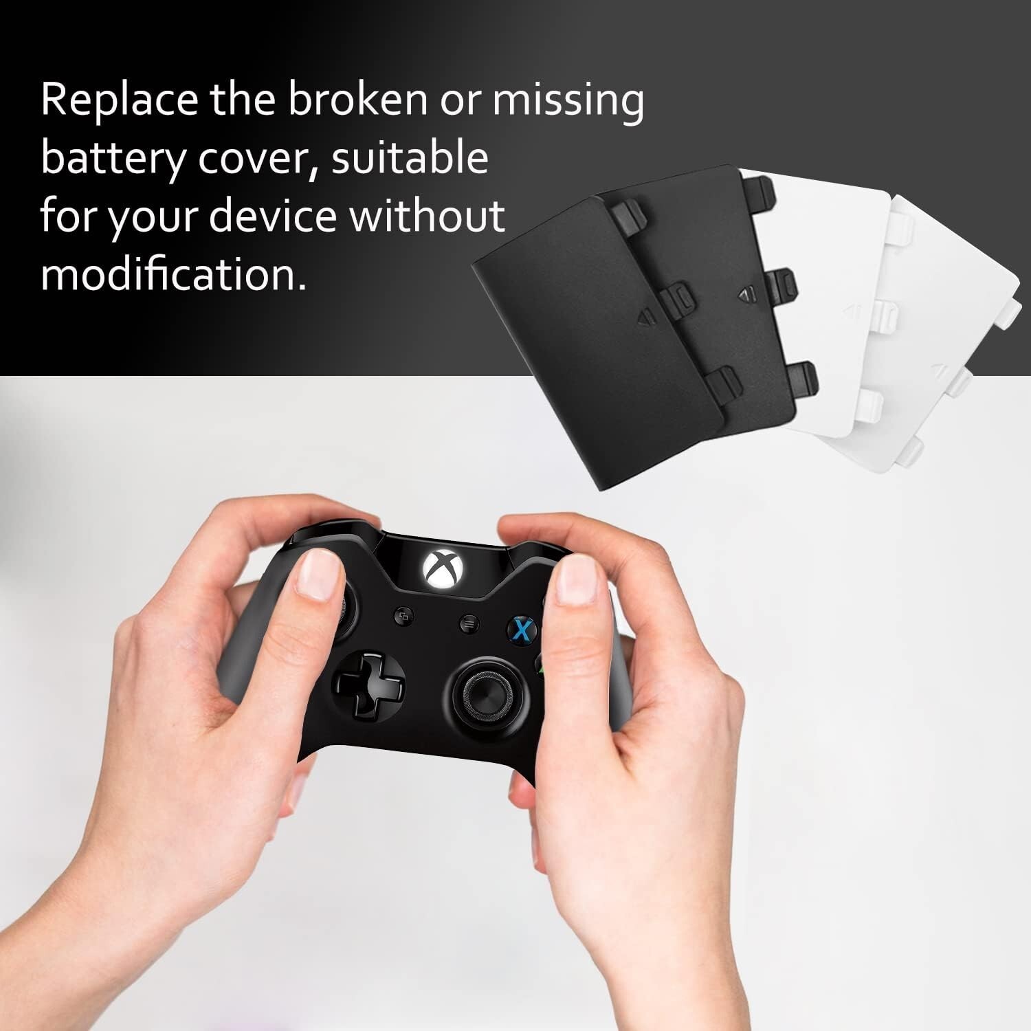 4 Pack Battery Back Cover for Xbox One/One S/One X Controller [NOT for Xbox Seri