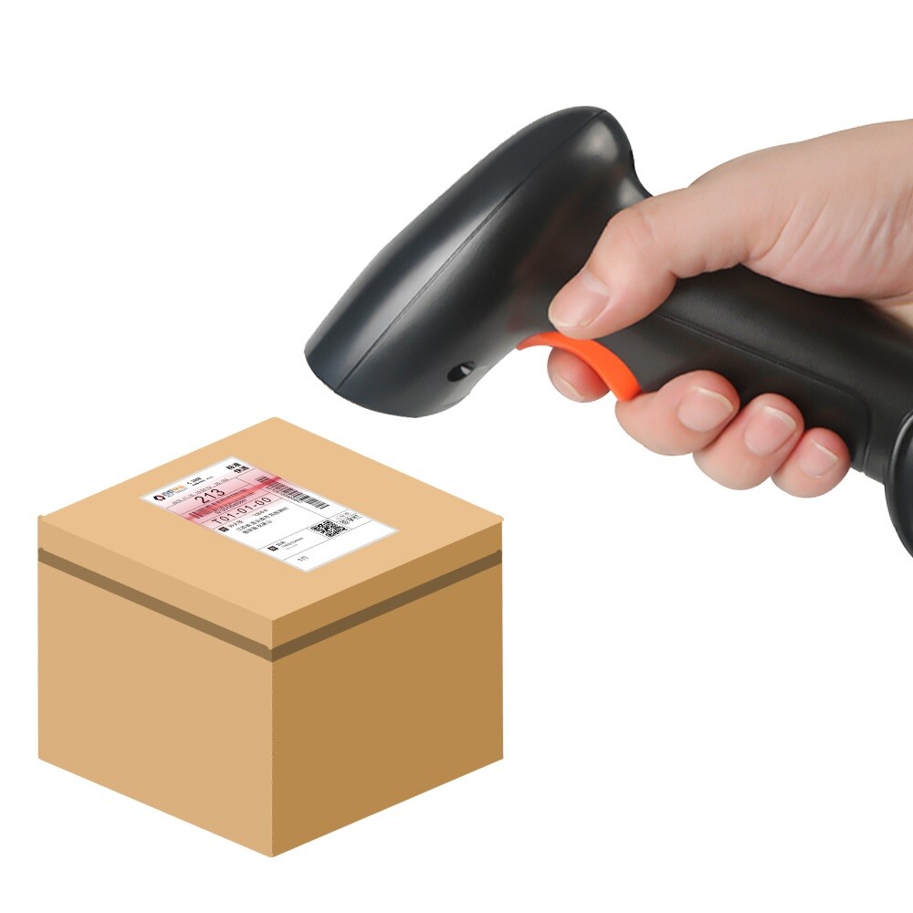 Automatic Wired Laser 1D Barcode Scanner Gun Handheld Bar Code Reader