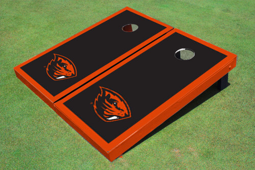 Oregon State University Orange Matching Border Cornhole Boards