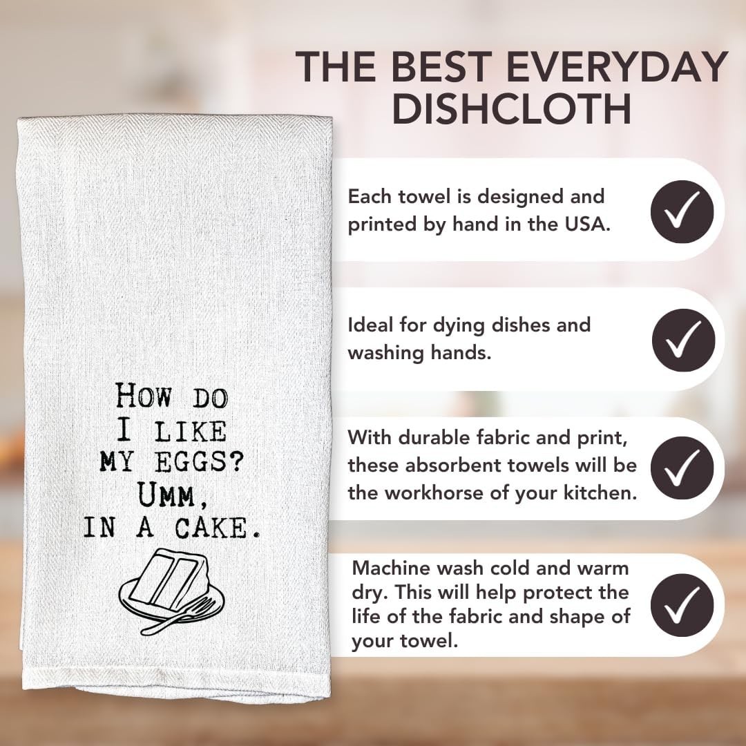 Funny Kitchen Towels, Cute Dish Towels with Sayings, Decorative Housewarming