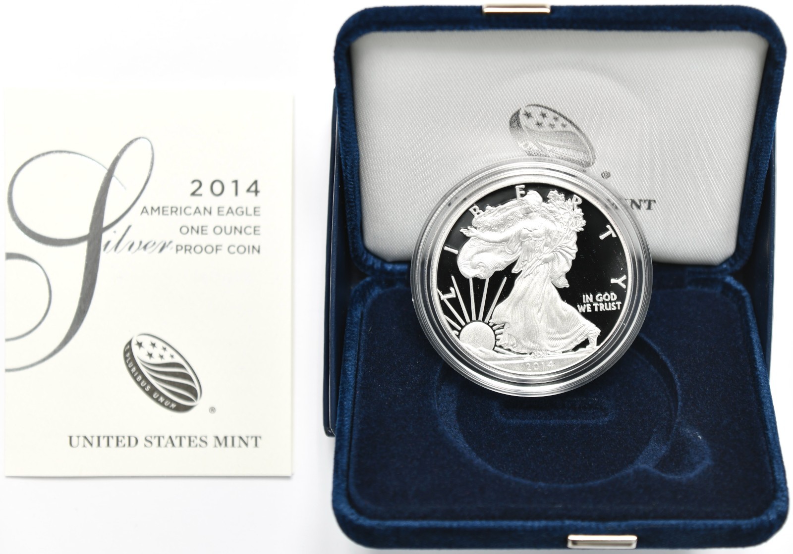 2014 W Proof Silver American Eagle w/ Box & COA