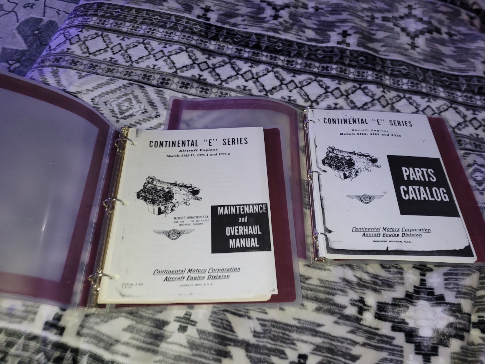 Continental Motors E-Series Aircraft Engines Parts Catalog & Overhaul Manual