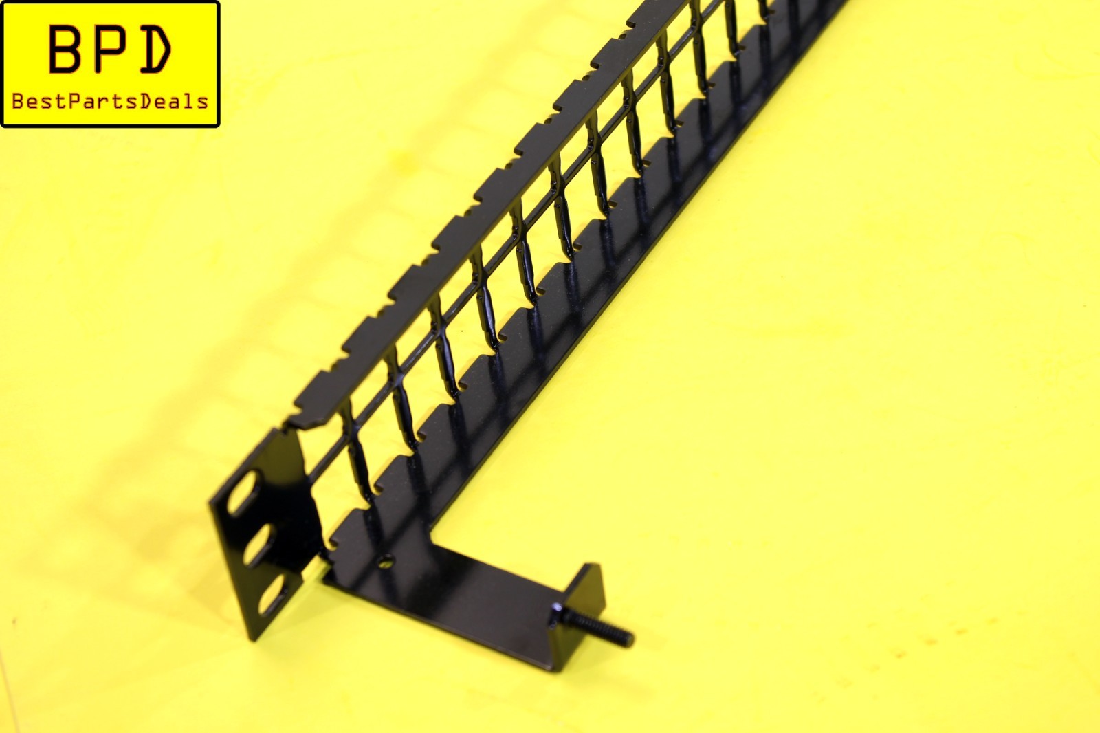 1U Rack Mountable BLACK HDJ 48 Port UNLOADED 1RU Flat Blank Patch Panel