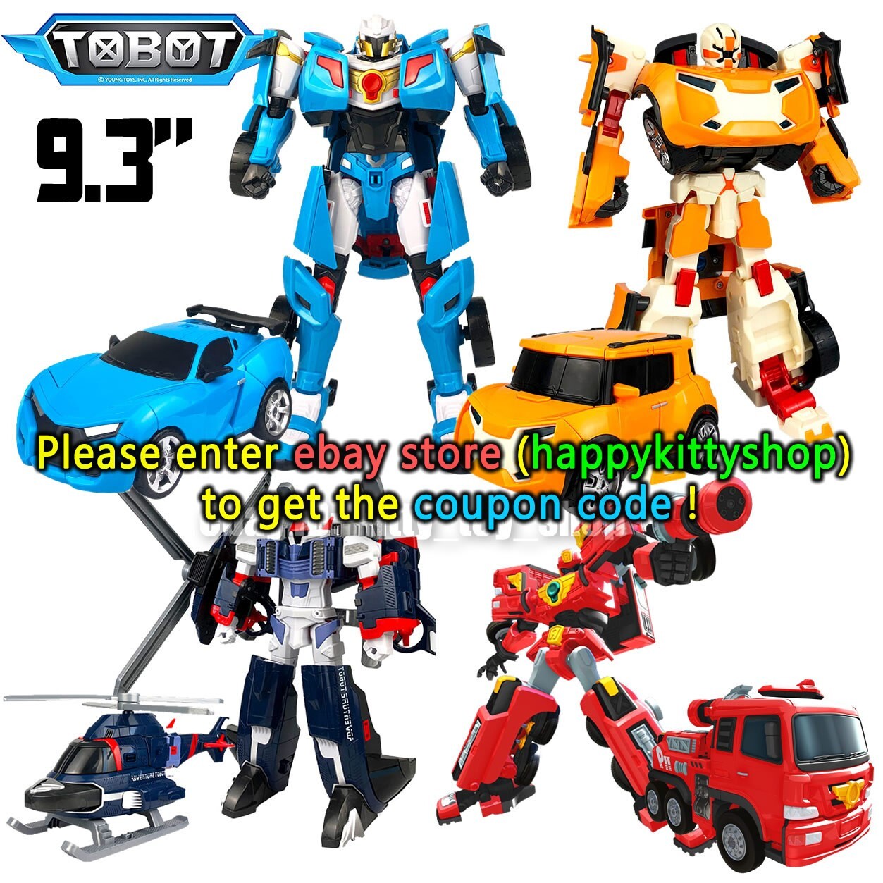 Tobot Fighter Evolution X Y R Figure Kids Boys Toy Car Truck Vehicle Robot Gift