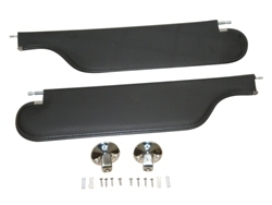 1970 Chevelle & El Camino Sunvisors Black and Sunvisor Mount Kit