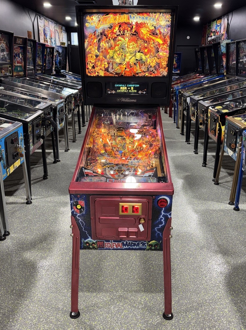 Medieval Madness Pinball Machine Williams 1997 Orange County Pinballs Free Ship