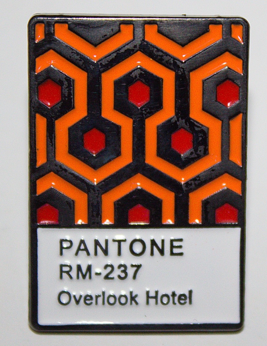 The Shining Movie Overlook Hotel Rm-237 Pantone Carpet 1" Metal Enamel Pin NEW